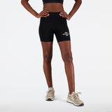 New Balance Women's Essentials Reimagined Archive Cotton Fitted Short Womens Apparel Shorts