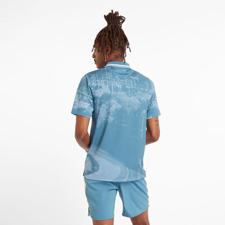 New Balance Men's Athlete Printed Tournament Polo Tennis & Racquet Apparel All