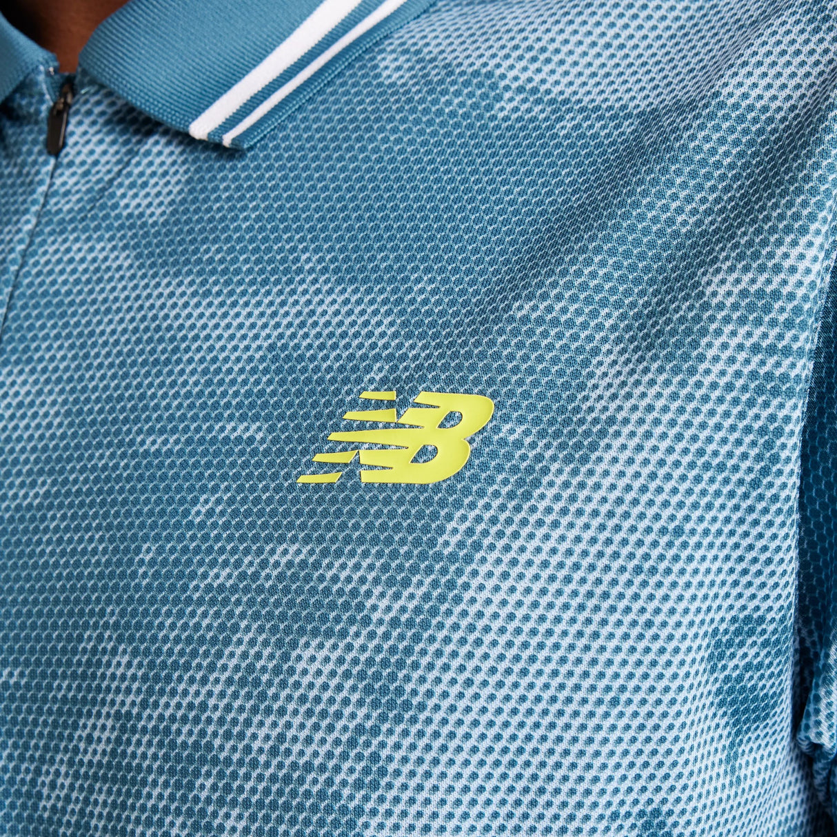 New Balance Men's Athlete Printed Tournament Polo Tennis & Racquet Apparel All