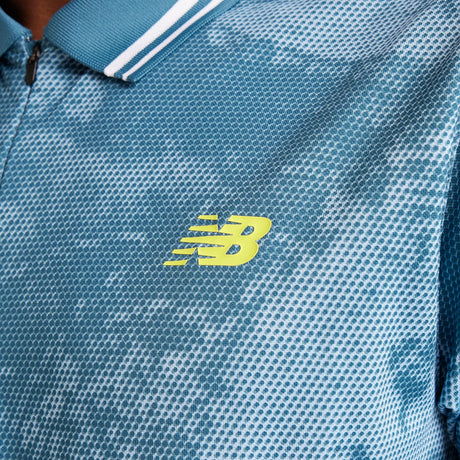 New Balance Men's Athlete Printed Tournament Polo Tennis & Racquet Apparel All