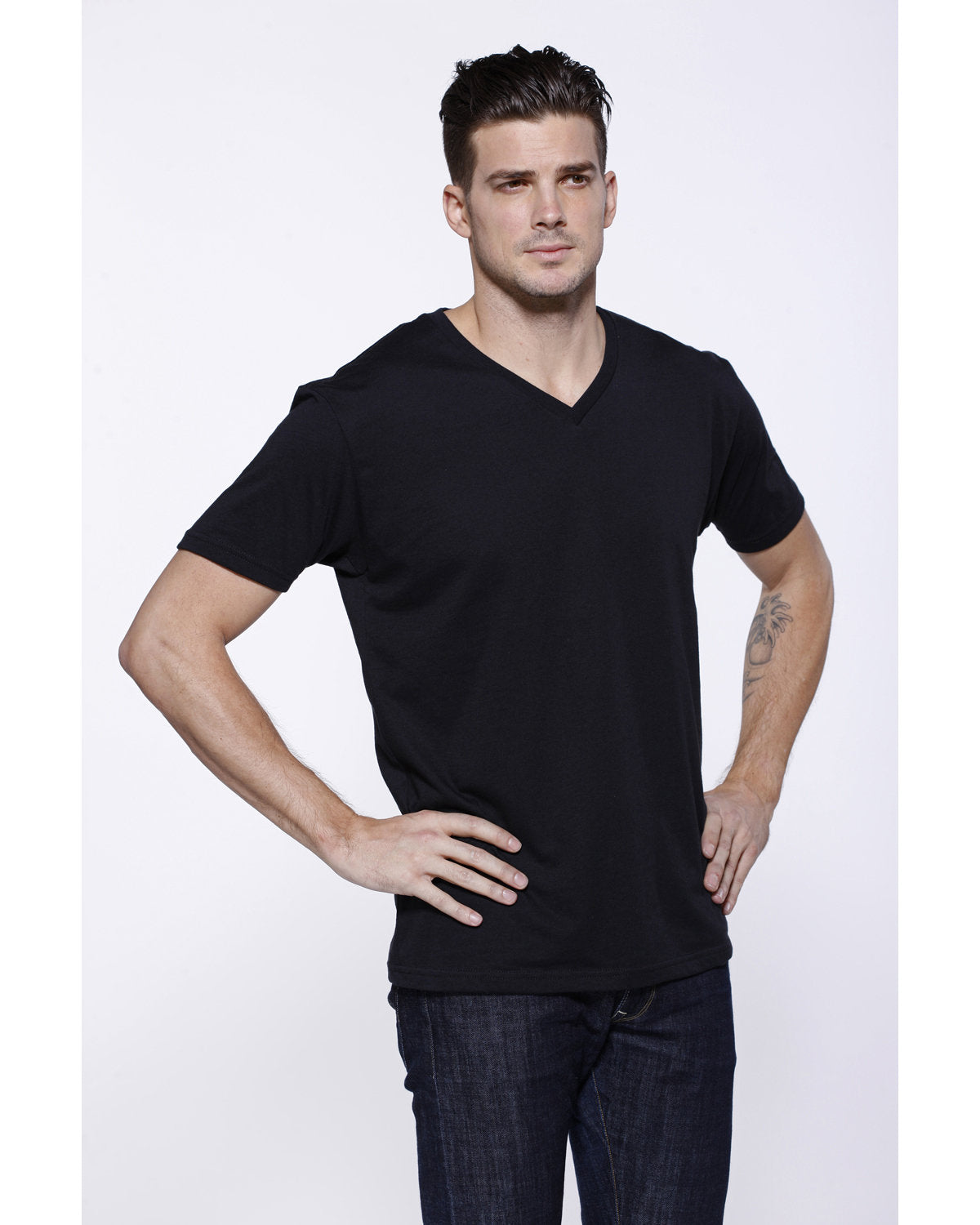 StarTee Men's CVC V-Neck T-Shirt StarTee