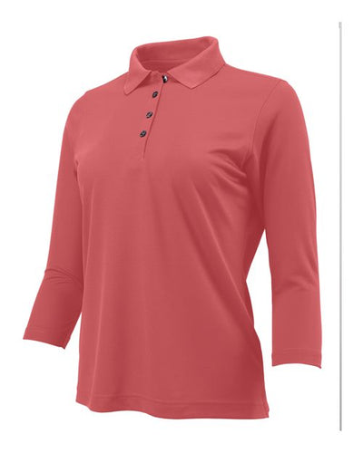 Paragon Women's Lady Palm Three-Quarter Sleeve Polo