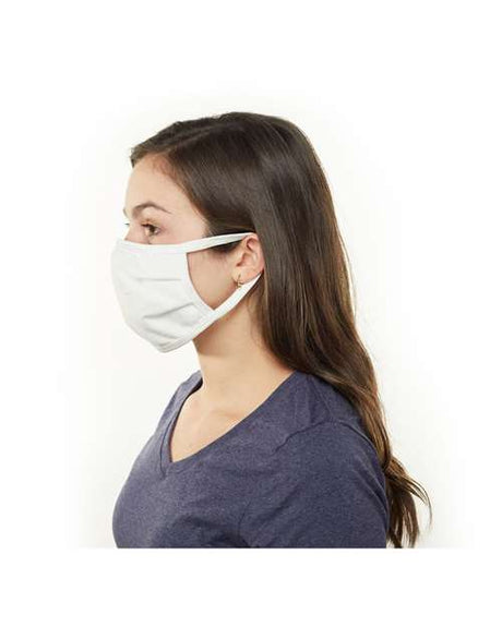 Hanes 3-Ply Cotton Face Masks - 50 Pack Hanes