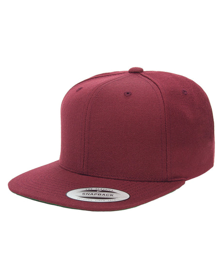 Yupoong Adult 6-Panel Structured Flat Visor Classic Snapback Yupoong