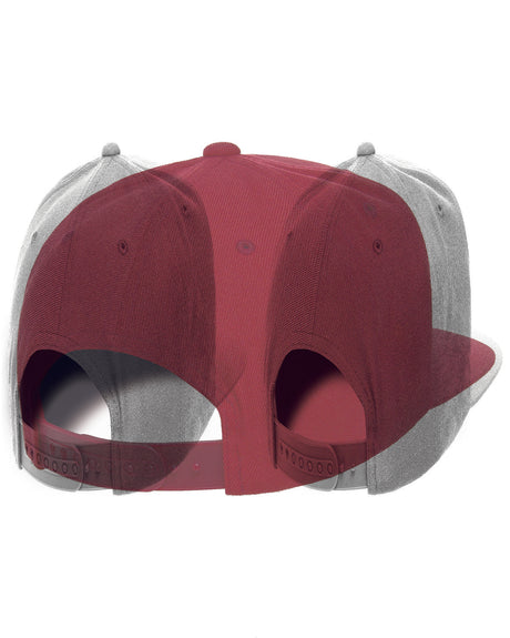 Yupoong Adult 6-Panel Structured Flat Visor Classic Snapback Yupoong