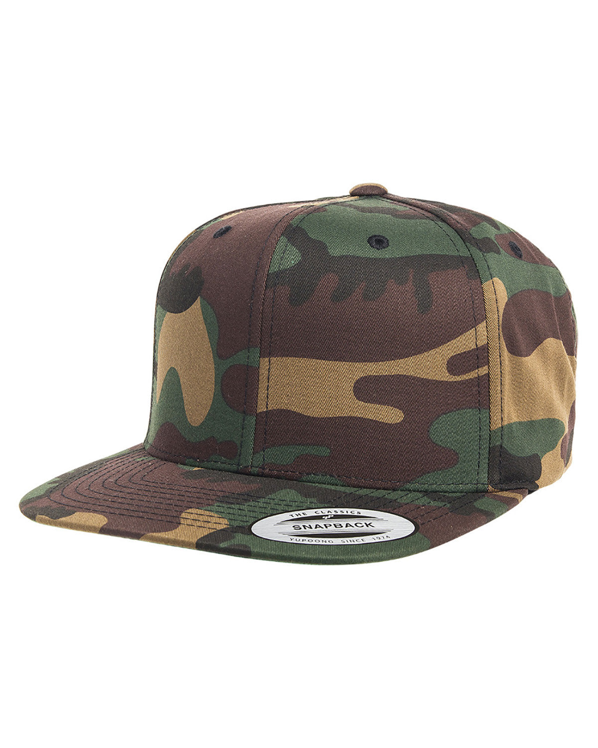 Yupoong Adult 6-Panel Structured Flat Visor Classic Snapback Yupoong