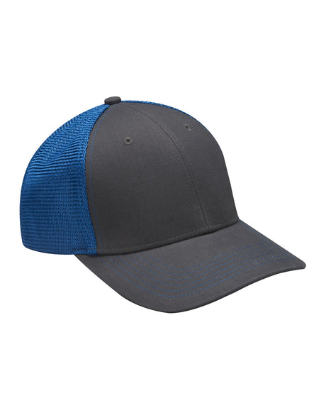 Adams Brushed Cotton/Soft Mesh Trucker Style Cap Adams