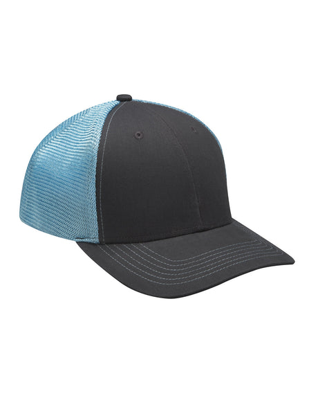 Adams Brushed Cotton/Soft Mesh Trucker Style Cap Adams