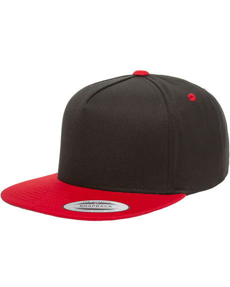 Yupoong Adult 5-Panel Cotton Twill Snapback Cap Yupoong