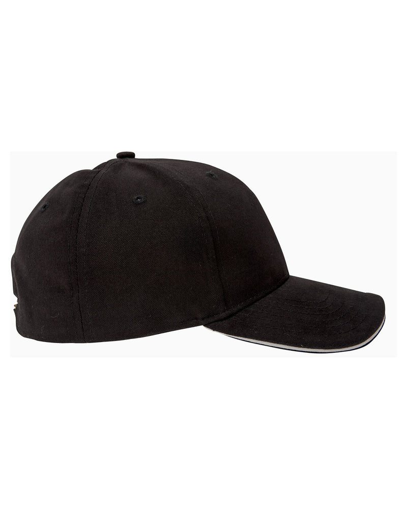Big Accessories 6-Panel Twill Sandwich Baseball Cap