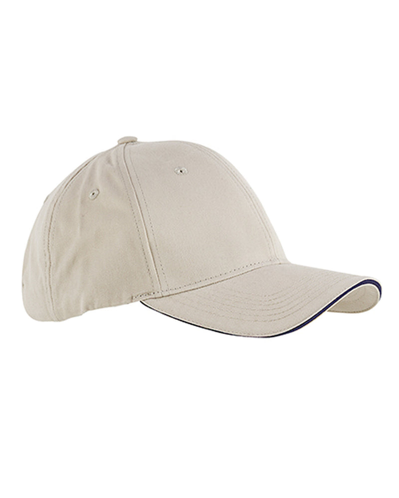Big Accessories 6-Panel Twill Sandwich Baseball Cap