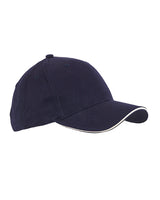 Big Accessories 6-Panel Twill Sandwich Baseball Cap Big Accessories