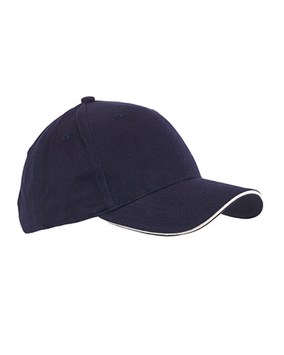Big Accessories 6-Panel Twill Sandwich Baseball Cap