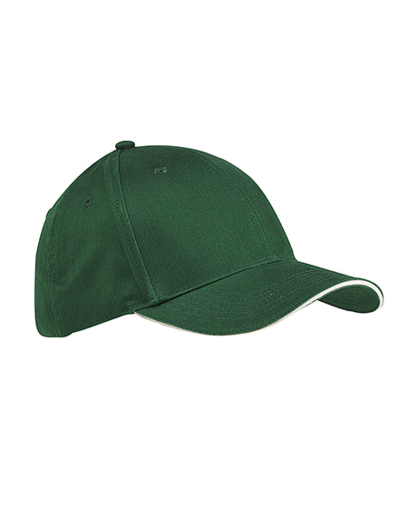 Big Accessories 6-Panel Twill Sandwich Baseball Cap