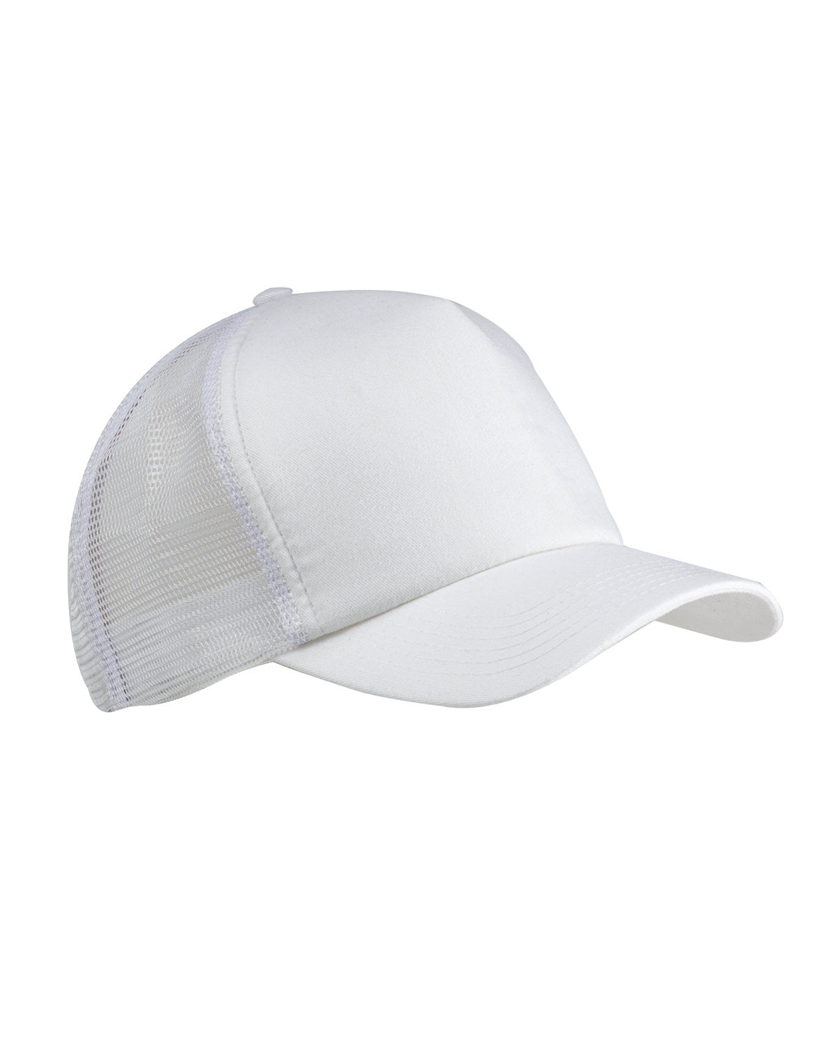 Big Accessories 5-Panel Twill Trucker Cap Big Accessories