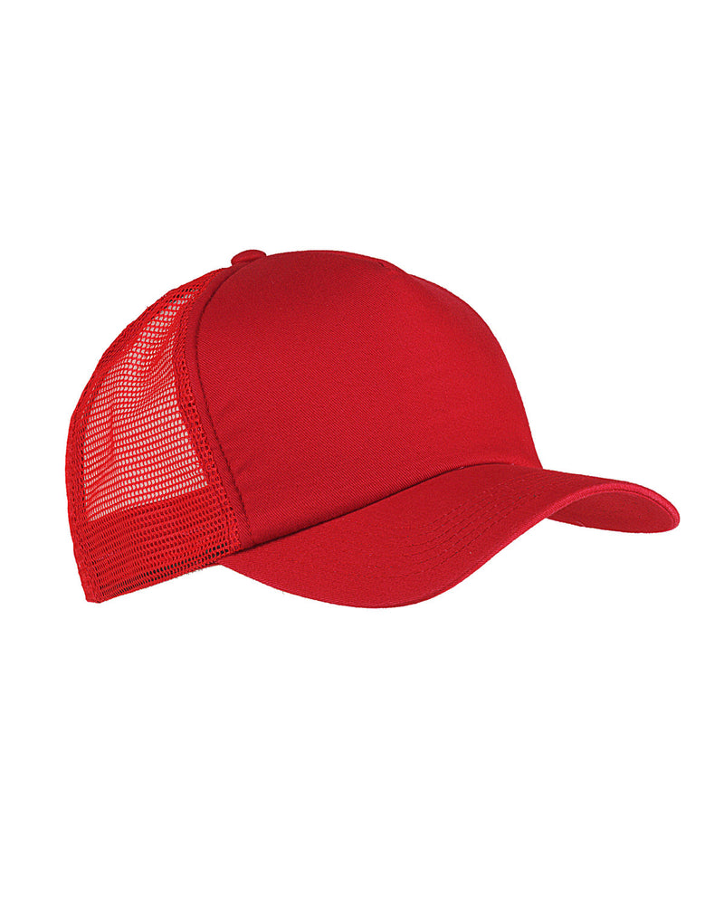 Big Accessories 5-Panel Twill Trucker Cap