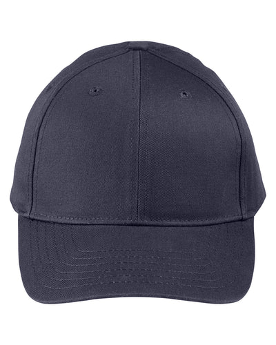 Big Accessories Adult Structured Twill 6-Panel Snapback Cap