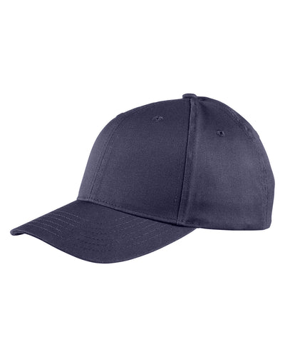 Big Accessories Adult Structured Twill 6-Panel Snapback Cap