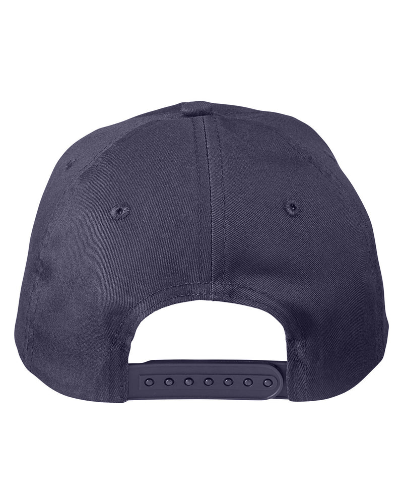 Big Accessories Adult Structured Twill 6-Panel Snapback Cap
