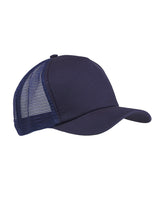 Big Accessories 5-Panel Twill Trucker Cap Big Accessories