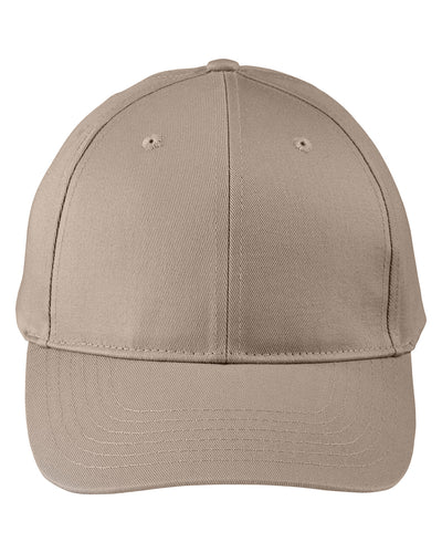 Big Accessories Adult Structured Twill 6-Panel Snapback Cap