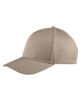 Big Accessories Adult Structured Twill 6-Panel Snapback Cap Big Accessories