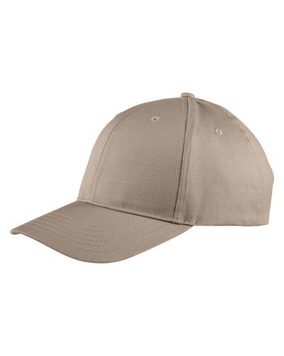 Big Accessories Adult Structured Twill 6-Panel Snapback Cap