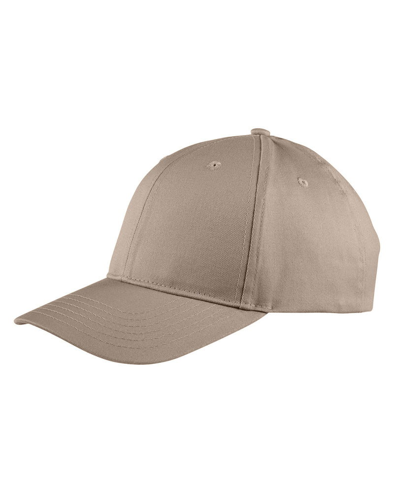 Big Accessories Adult Structured Twill 6-Panel Snapback Cap