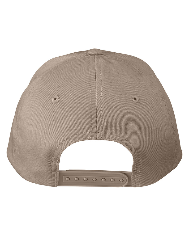 Big Accessories Adult Structured Twill 6-Panel Snapback Cap