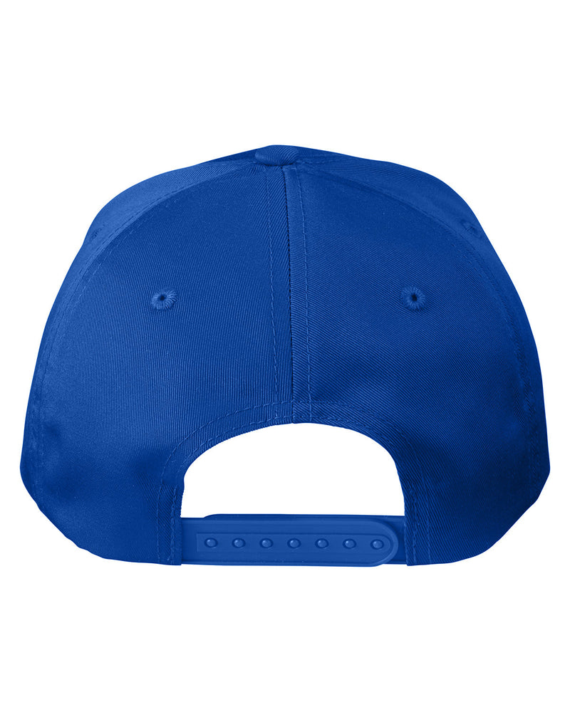 Big Accessories Adult Structured Twill 6-Panel Snapback Cap