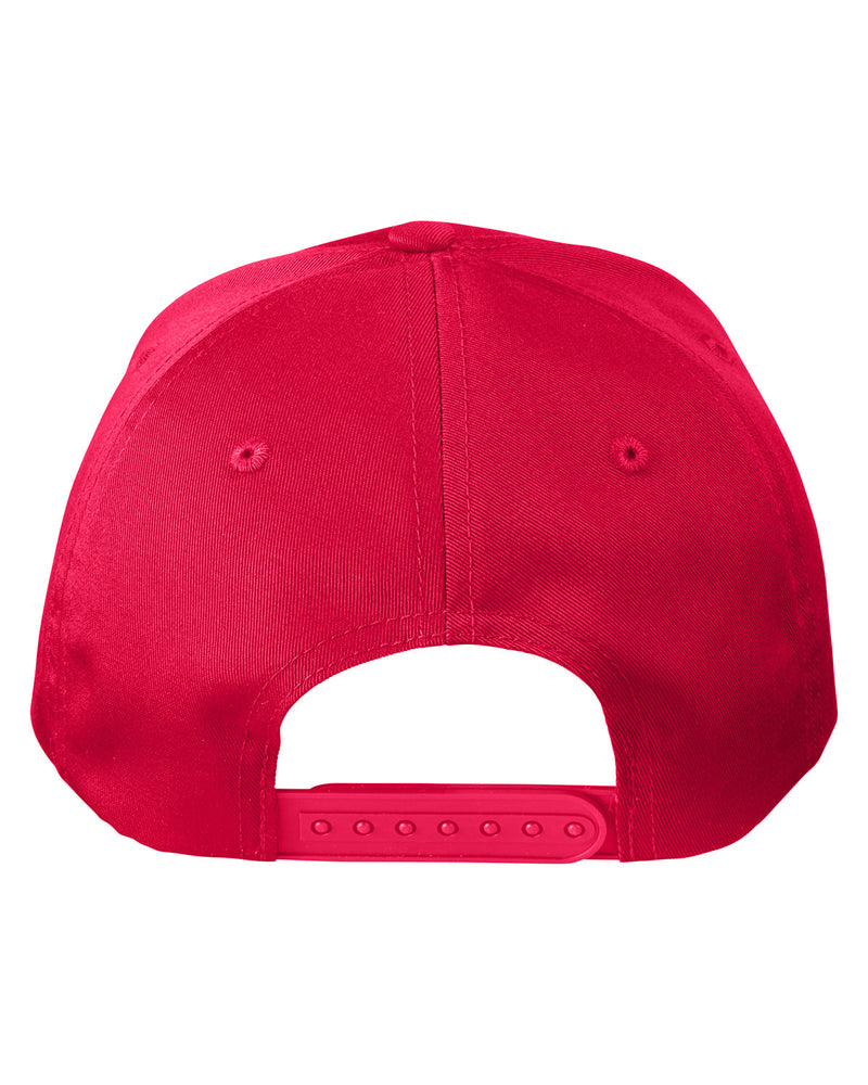 Big Accessories Adult Structured Twill 6-Panel Snapback Cap
