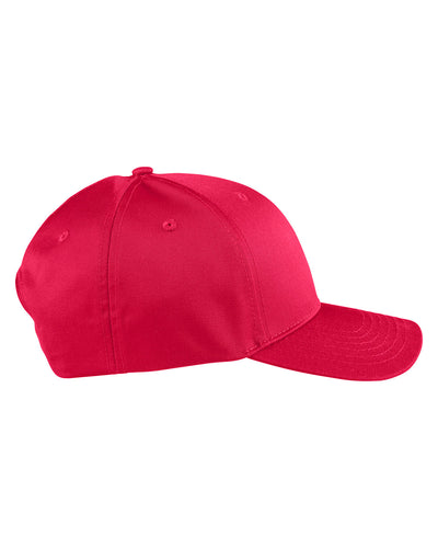 Big Accessories Adult Structured Twill 6-Panel Snapback Cap