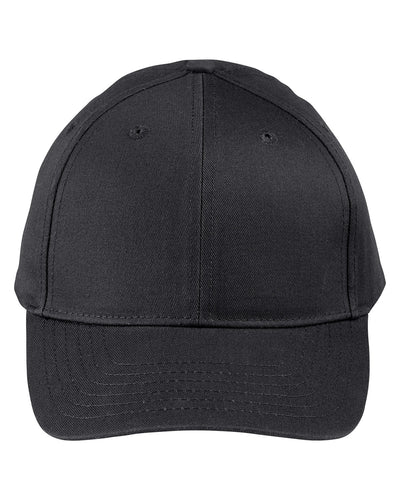 Big Accessories Adult Structured Twill 6-Panel Snapback Cap
