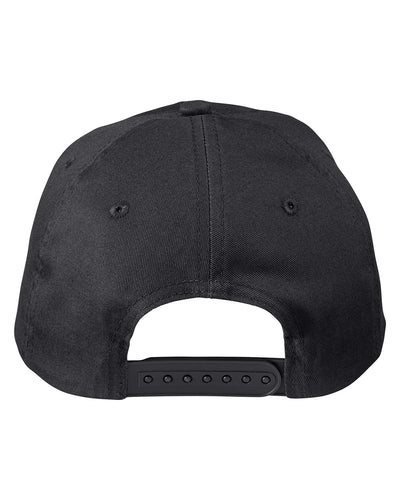 Big Accessories Adult Structured Twill 6-Panel Snapback Cap