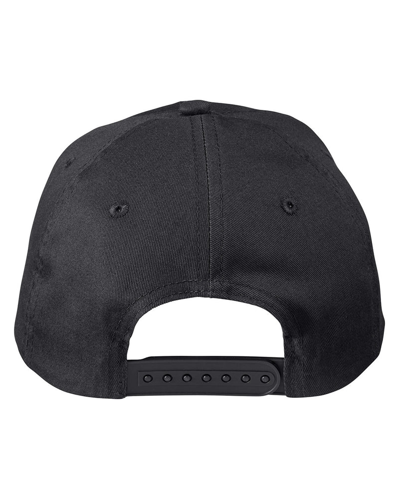 Big Accessories Adult Structured Twill 6-Panel Snapback Cap