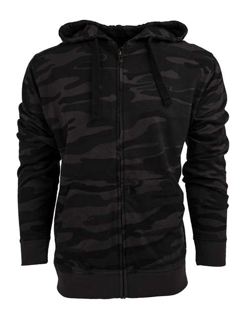 Burnside Men's Camo Full-Zip Hooded Sweatshirt Burnside