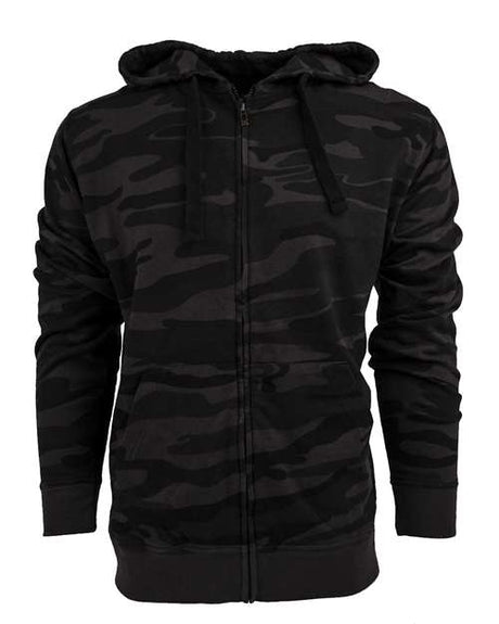 Burnside Men's Camo Full-Zip Hooded Sweatshirt Burnside