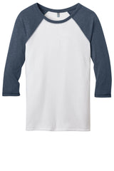 District - Juniors 50/50 3/4-Sleeve Raglan Tee. DT228 District