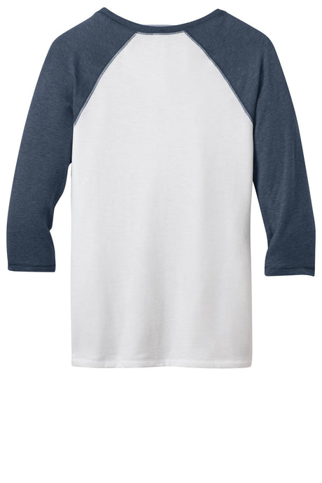 District - Juniors 50/50 3/4-Sleeve Raglan Tee. DT228 District