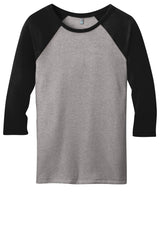 District - Juniors 50/50 3/4-Sleeve Raglan Tee. DT228 District