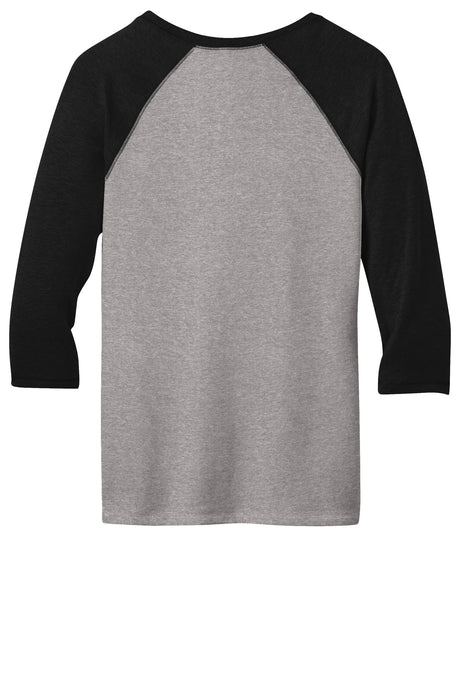 District - Juniors 50/50 3/4-Sleeve Raglan Tee. DT228 District