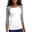 District - Juniors 50/50 3/4-Sleeve Raglan Tee. DT228 District