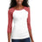 District - Juniors 50/50 3/4-Sleeve Raglan Tee. DT228 District