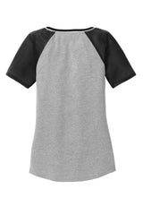 District Juniors Mesh Sleeve V-Neck Tee. DT276 District