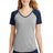 District Juniors Mesh Sleeve V-Neck Tee. DT276 District