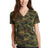 Port & Company Ladies Core Cotton Camo V-Neck Tee. LPC54VC Port & Company