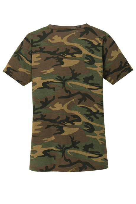 Port & Company Ladies Core Cotton Camo V-Neck Tee. LPC54VC Port & Company