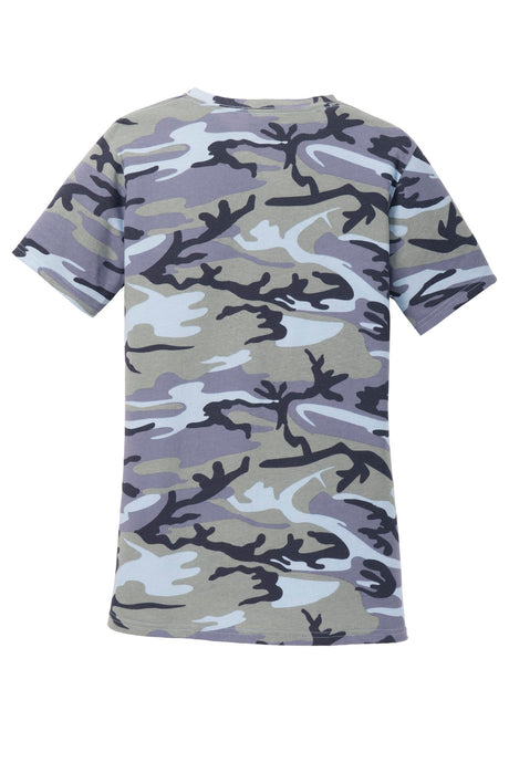 Port & Company Ladies Core Cotton Camo V-Neck Tee. LPC54VC Port & Company