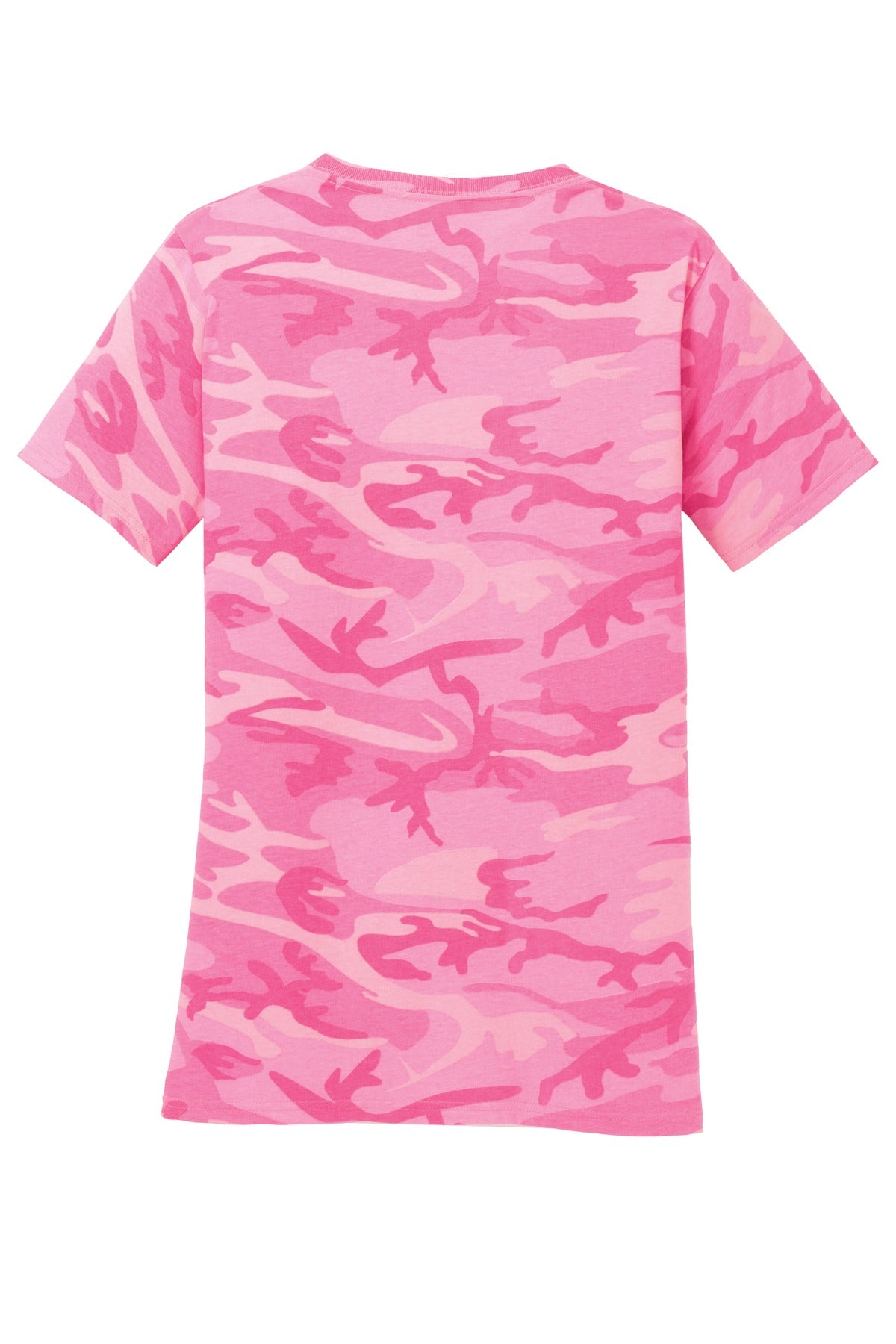 Port & Company Ladies Core Cotton Camo V-Neck Tee. LPC54VC Port & Company