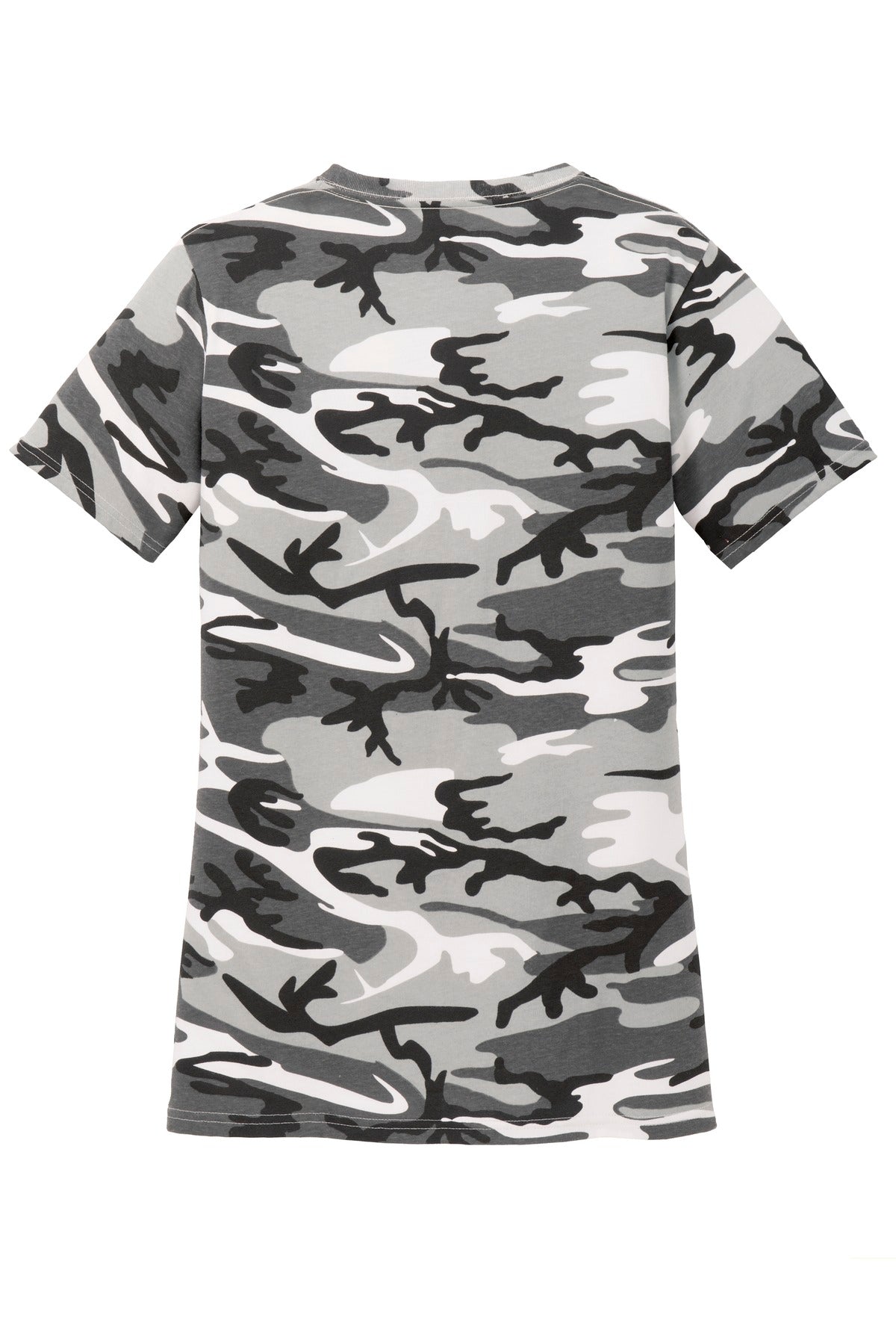 Port & Company Ladies Core Cotton Camo V-Neck Tee. LPC54VC Port & Company
